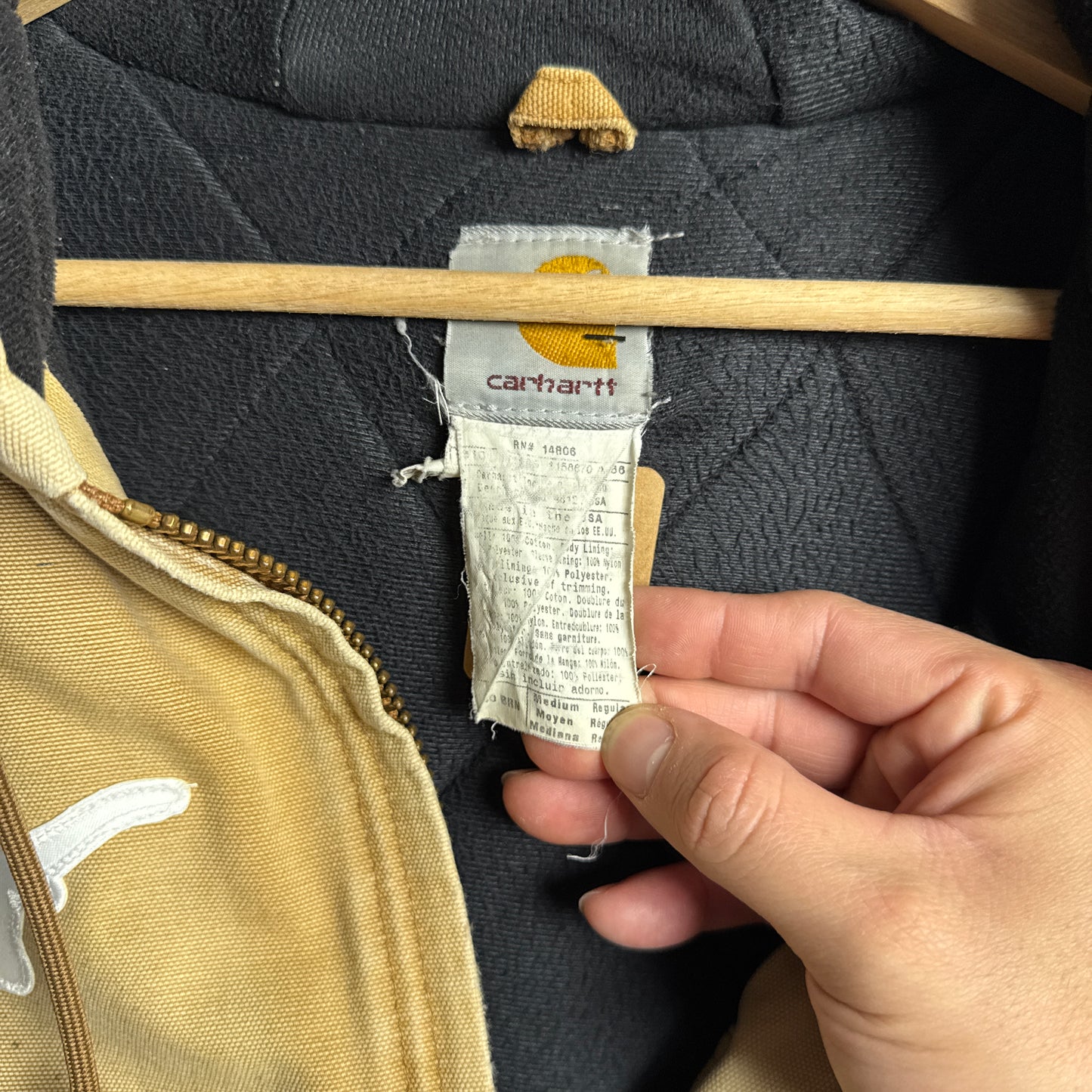 90s Tan Brown Texas Longhorns Carhartt Active Jacket 4450