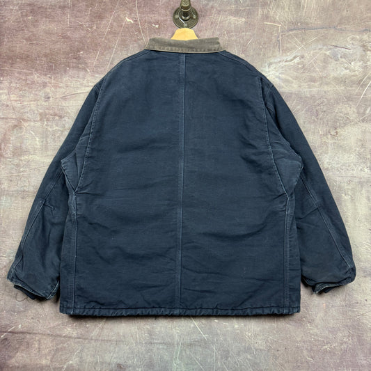 90s Navy Blue Carhartt Arctic Work Jacket XL 2371