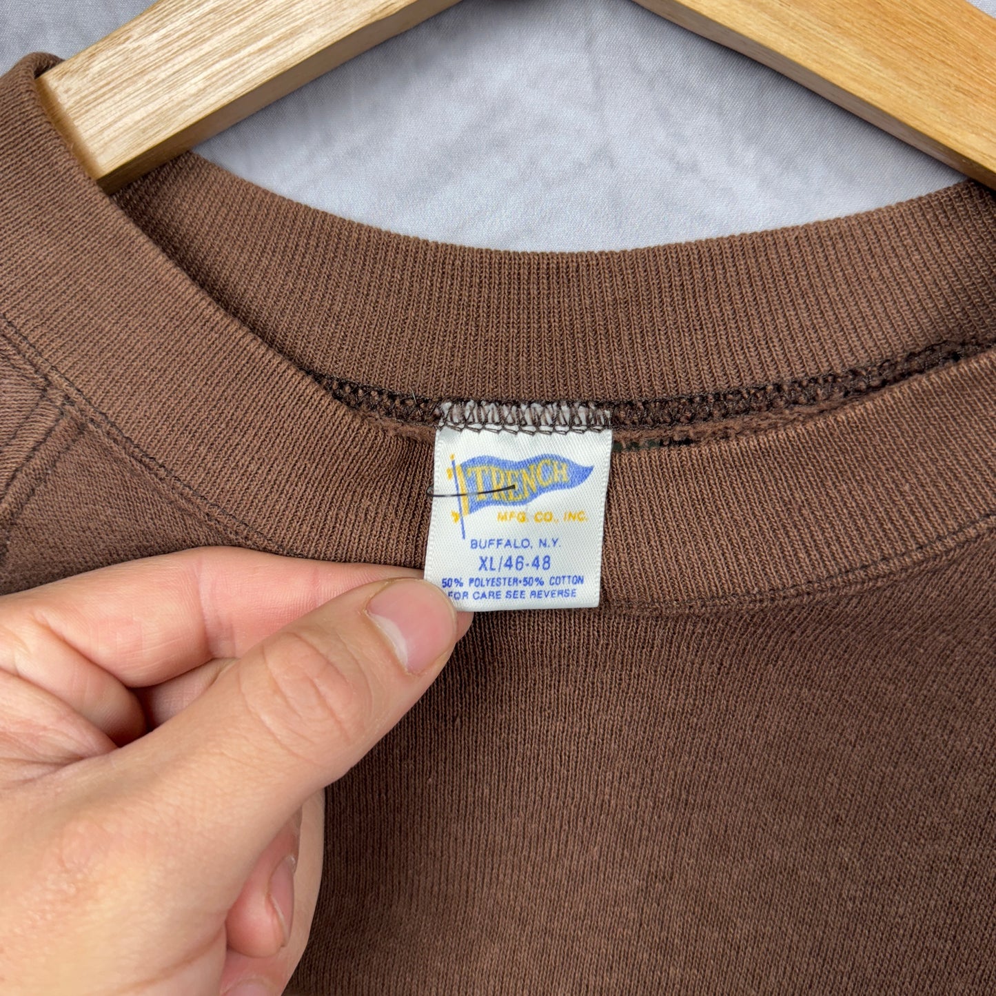 1989 Brown Cleveland Browns Crewneck Sweatshirt 4115