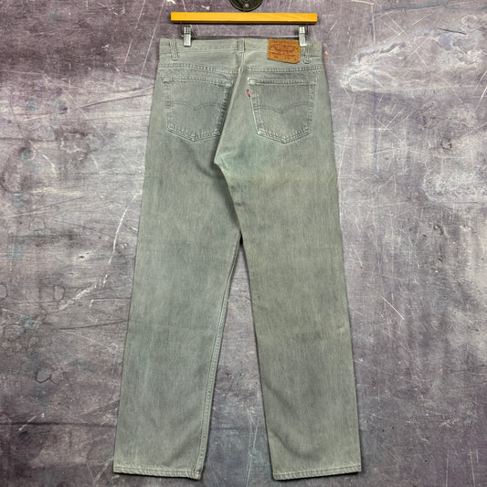 90s Gray Levi's 501 Denim Jeans 30x29.5 0817