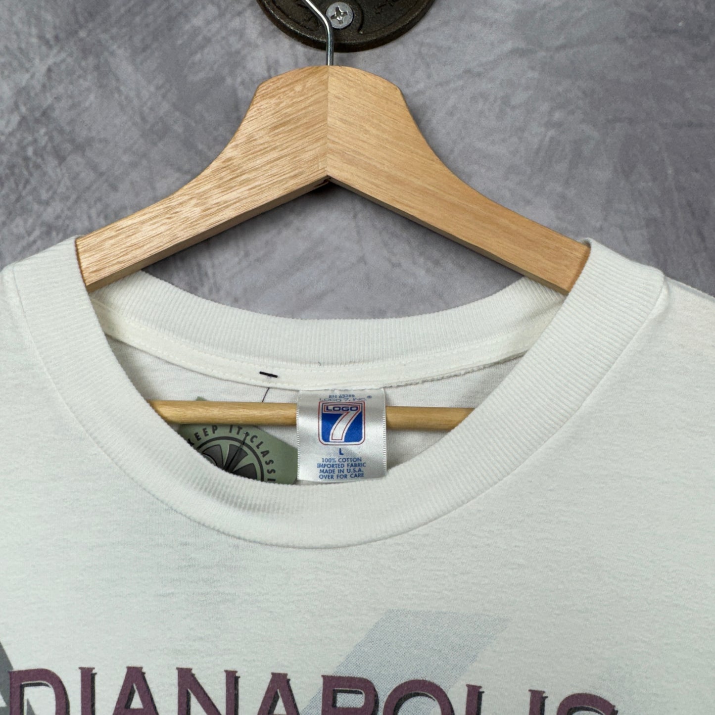 1995 White Indianapolis 500 Tee 3904