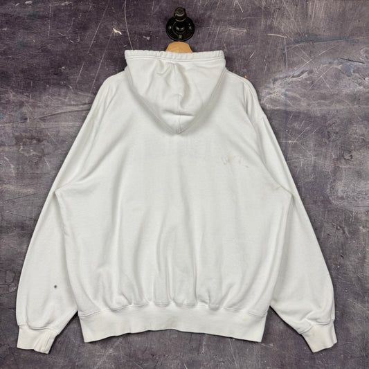 Early 00s White Virginia Cavaliers Nike Center Swoosh Hoodie XL 0016