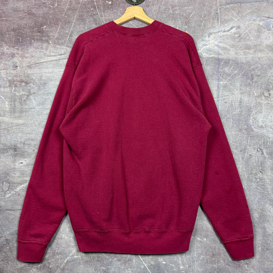 90s Red Chicago Wolves Embroidered Logo Crewneck Sweatshirt M 1799