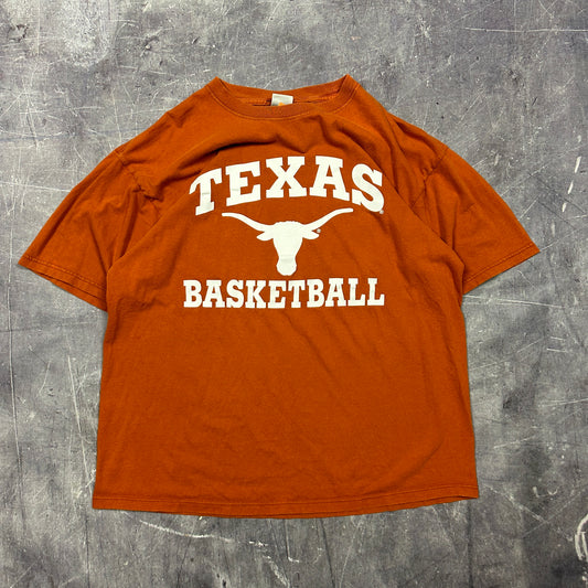 90s University of Texas Longhorns Basketball Graphic Shirt L