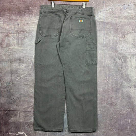 Early 00s Gray Dickies Carpenter Work Pants 36x30 2455