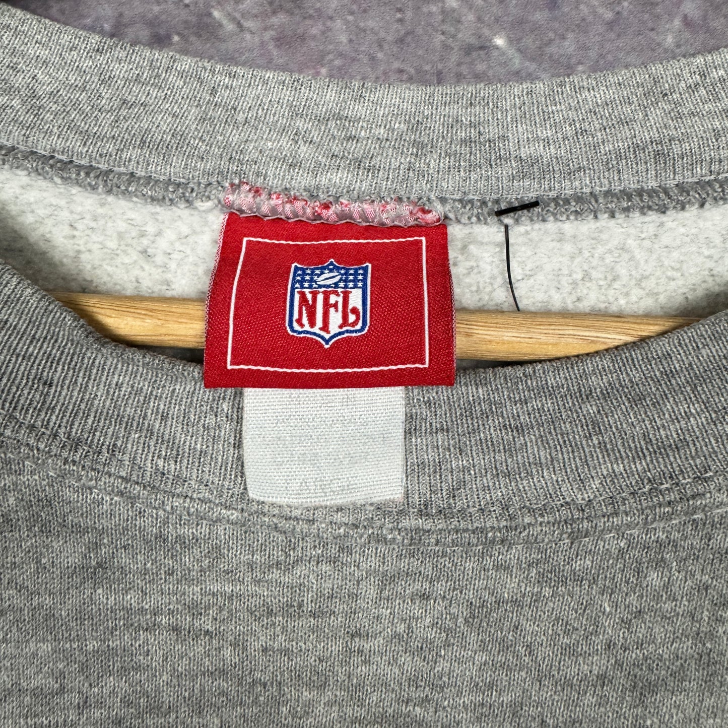 2003 Gray St. Louis Rams NFL NFC West Division Champions Crewneck Sweatshirt L 0045