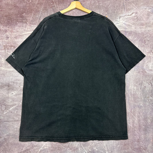 Early 00s Faded Black Jimi Hendrix Graphic Shirt XL 2842