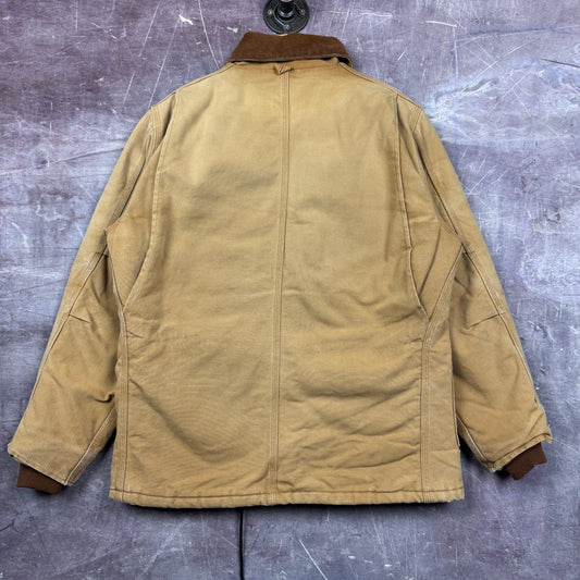90s Tan Brown Carhartt Arctic Work Jacket L 2293