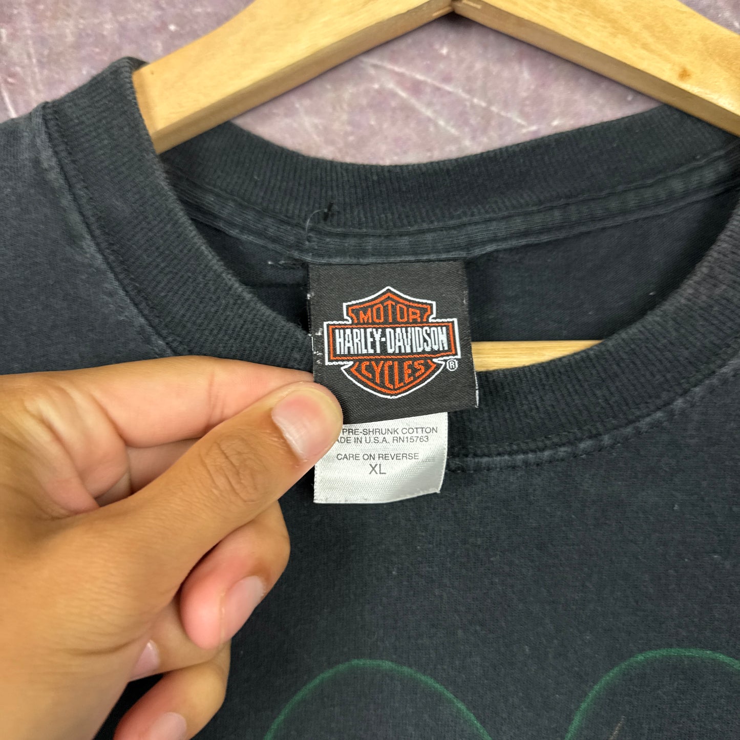 00s Black Harley Davidson Shirt 3209