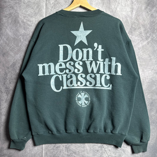Green Don’t Mess With Classic Texas Longhorns Crewneck Sweatshirt 4405