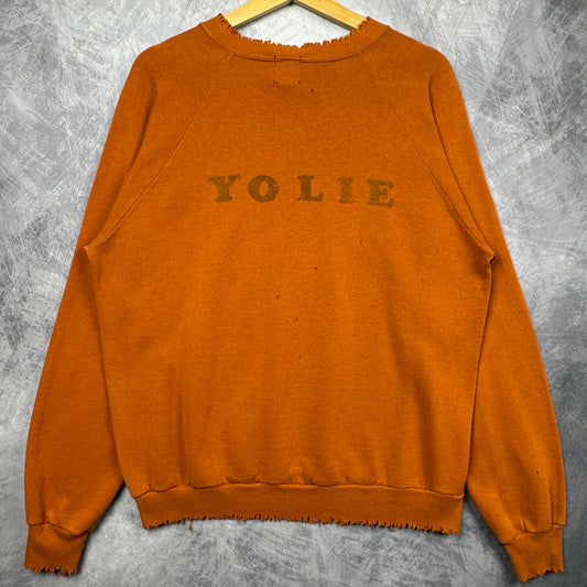 70s Orange Texas Longhorns Crewneck Sweatshirt 4379