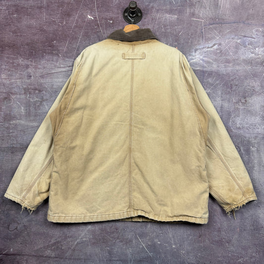 90s Tan Brown Dickies Chore Work Jacket L 2312