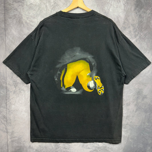 90s Black Pittsburgh Steelers Shirt 4188