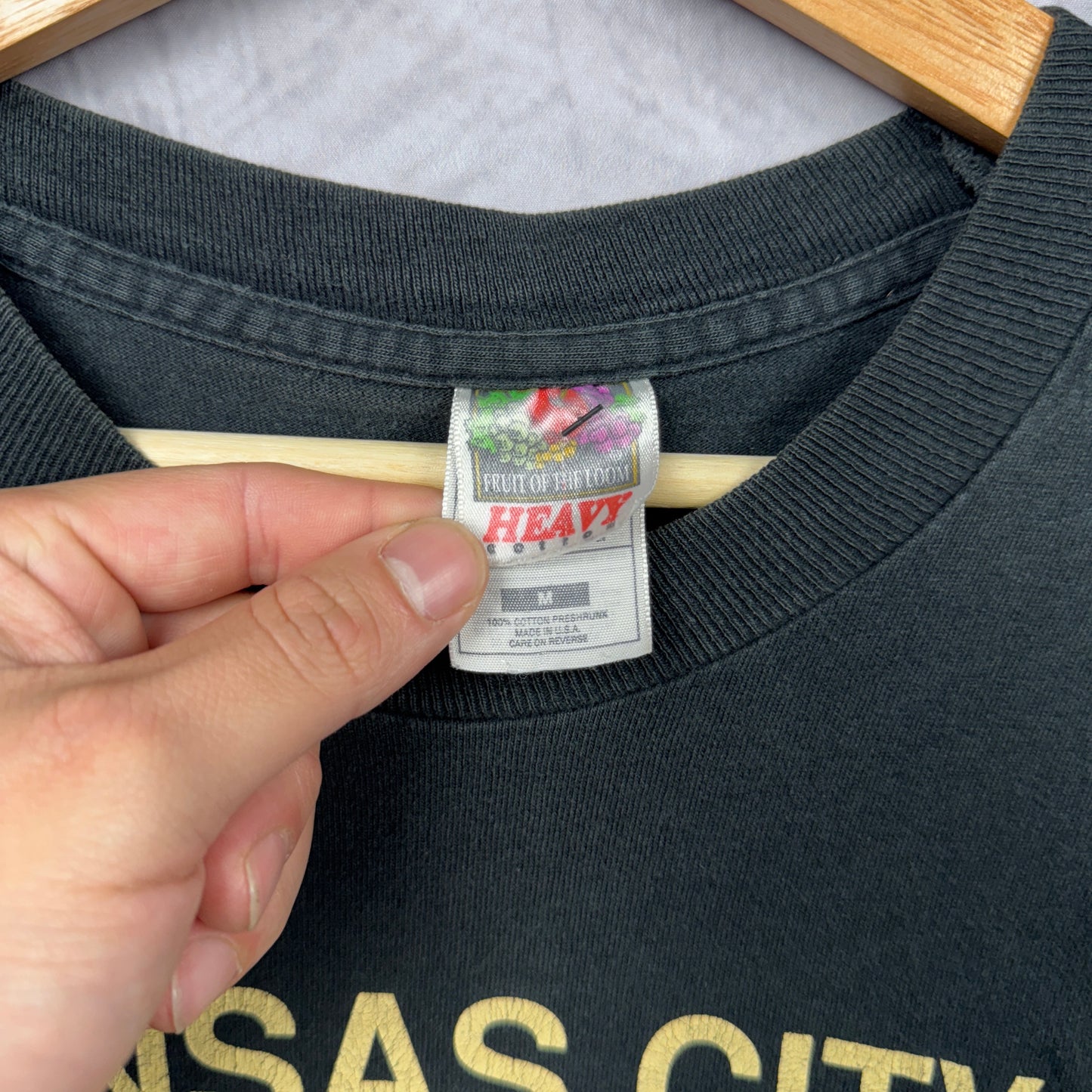 1997 Black Kansas City Chiefs Taz Shirt 4191