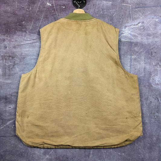 90s Tan Brown Carhartt Work Vest XL 2308