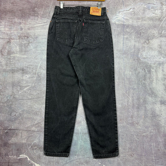 90s Faded Black Levi's 550 Denim Jeans 30x30 2124