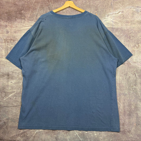 Early 00s Sky Blue Carhartt Essential Pocket Logo Shirt XXL 2418