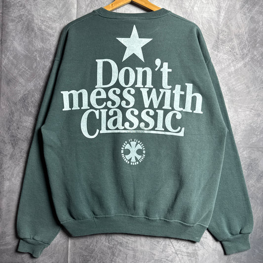 Green Don’t Mess With Classic Texas Longhorns Crewneck Sweatshirt 4402