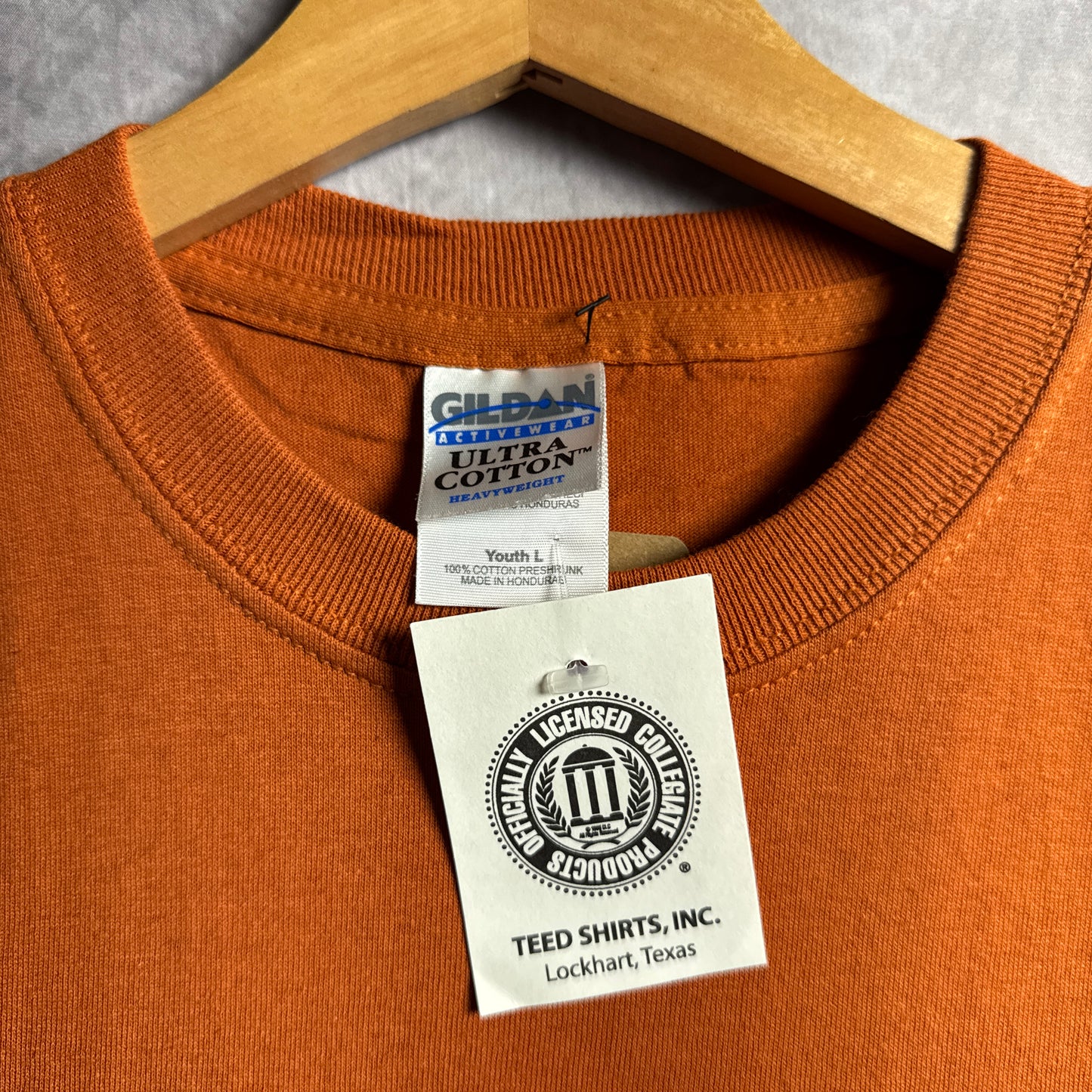 2005 Orange Texas Longhorns National Champs Shirt (Kids S,M and Adult Small)