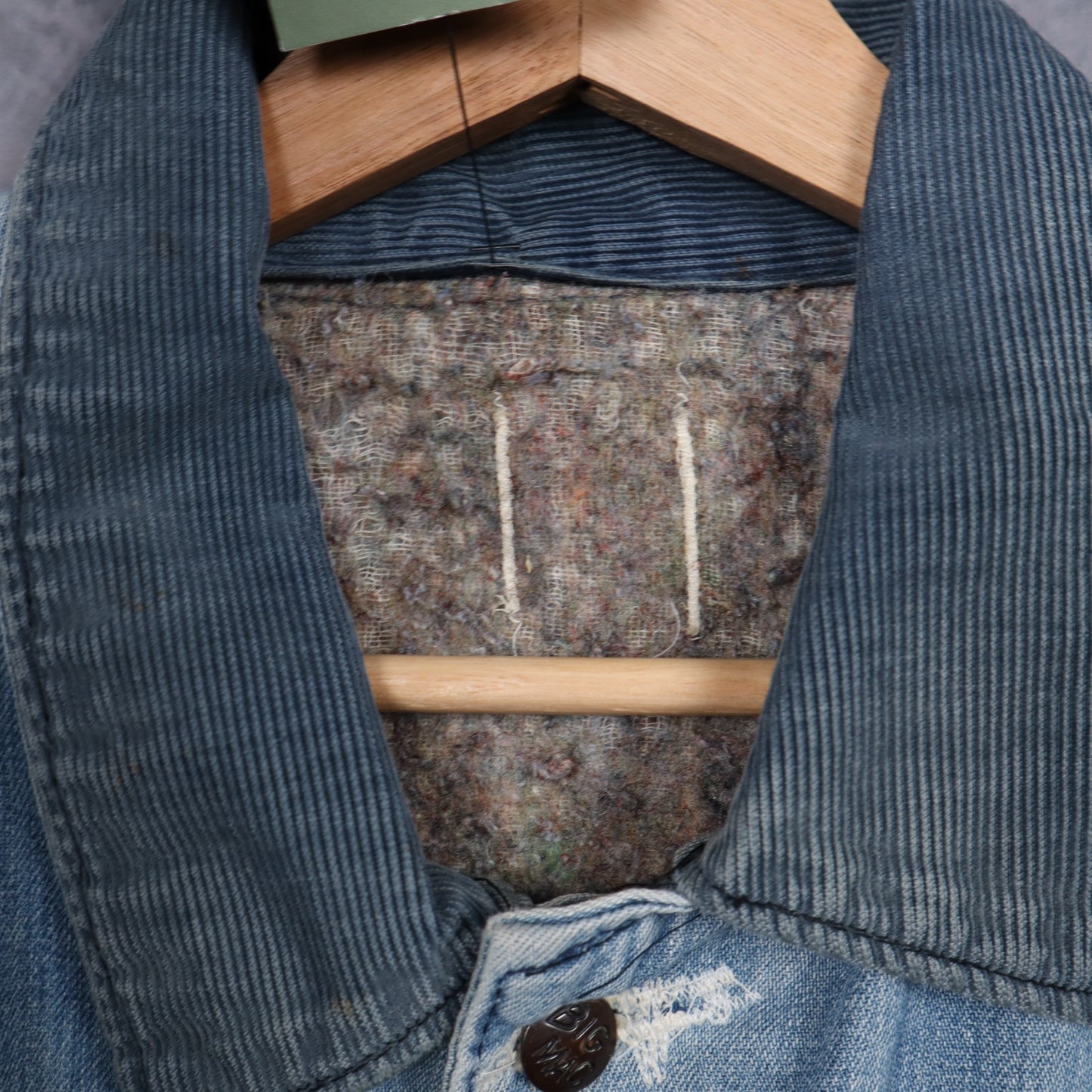 70s Faded Blue Big Mac Blanket Lined Denim Chore Jacket 5090