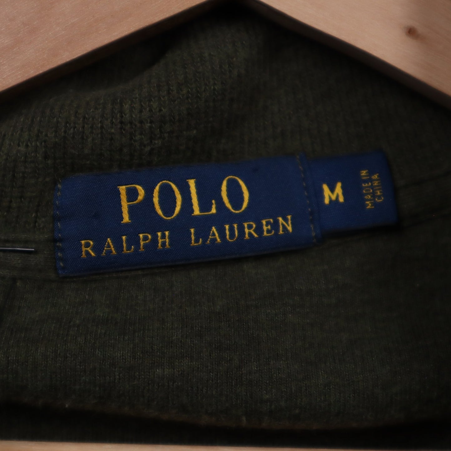00s Olive Green Polo Ralph Lauren Quarter Zip Sweater 4709
