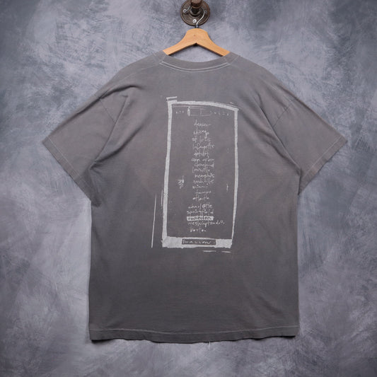 90s Faded Grey Pearl Jam Freak Puppet Tour Shirt 5584