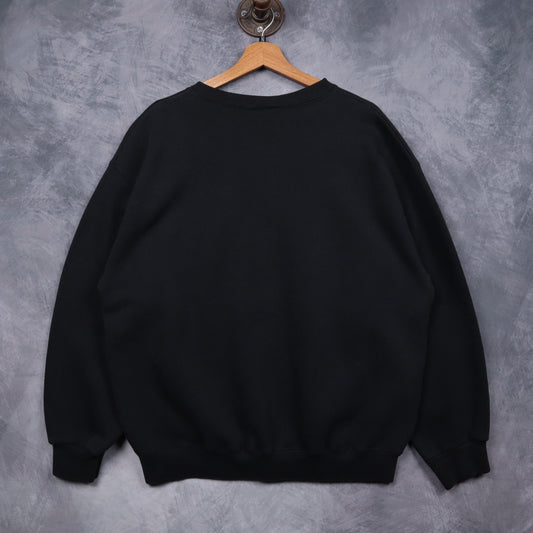 1993 Black Mighty Ducks Of Anaheim NHL Crewneck Sweatshirt 5104