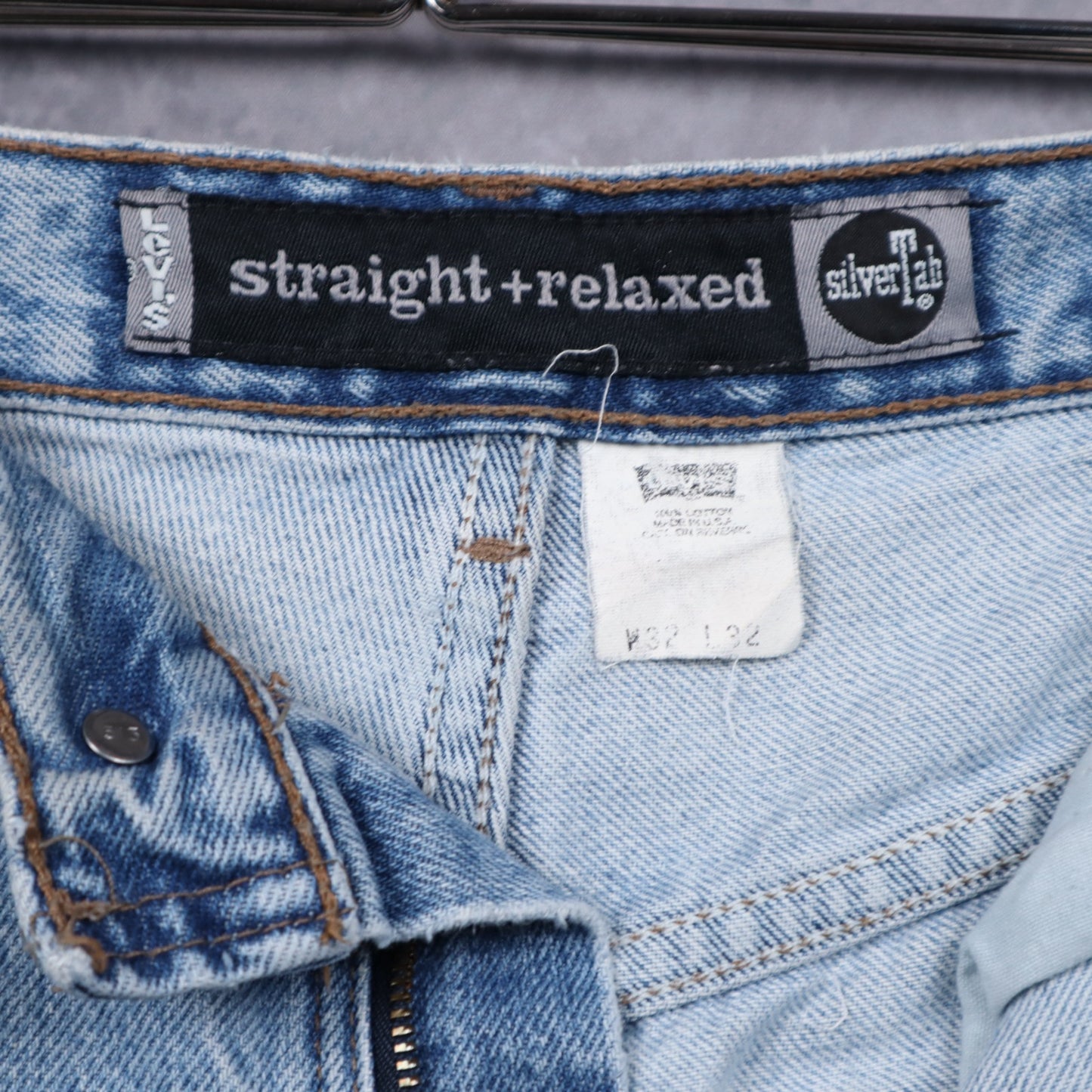 90s Light Wash Levi's Silvertab Straight + Relaxed Jeans 5055