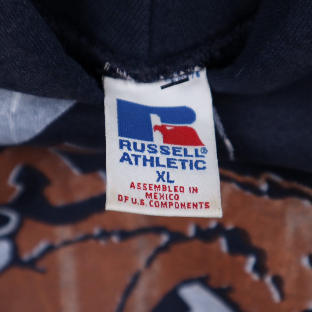 90s Navy Blue University of Texas Longhorns Hoodie 5672