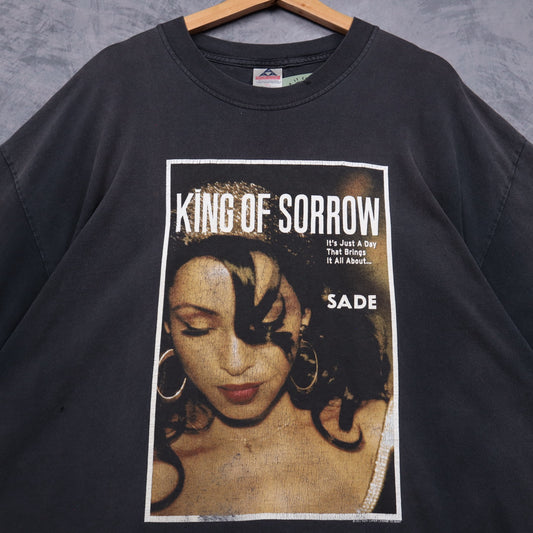 2001 Faded Black Sade King Of Sorrow Shirt 5126