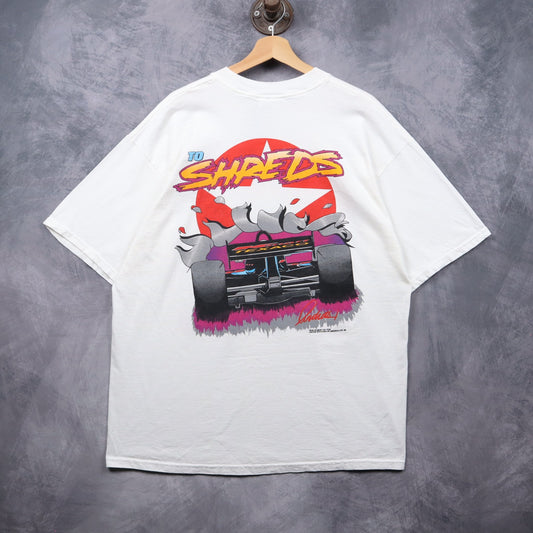 1998 White Rippin' The Competition Racing Shirt 7253
