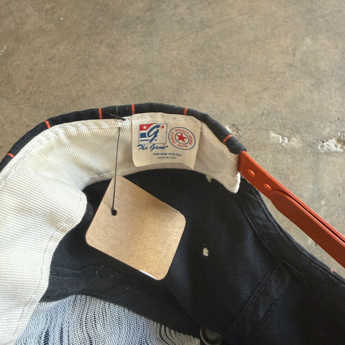 90s Black Texas Longhorns Pinstripe Snapback Hat 5795