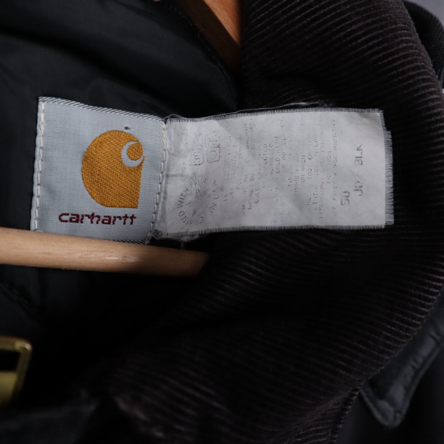 90s Black Carhartt Cropped Arctic Work Jacket 4811