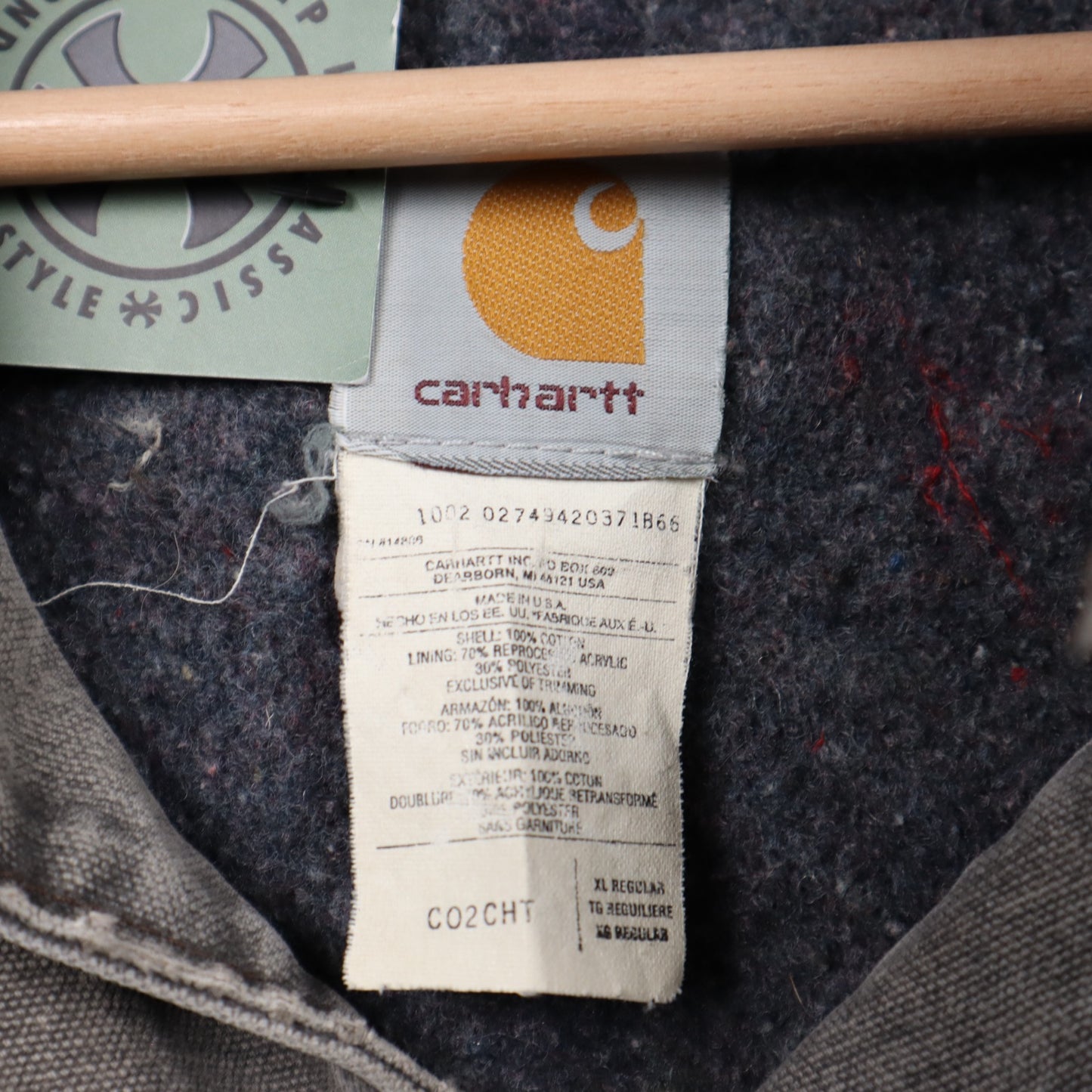 90s Faded Brown Carhartt Chore Jacket 4806