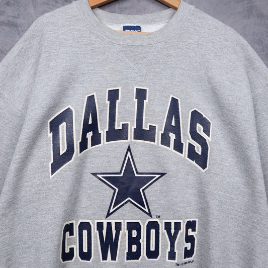 1994 Grey Dallas Cowboys Crewneck Sweatshirt 6719