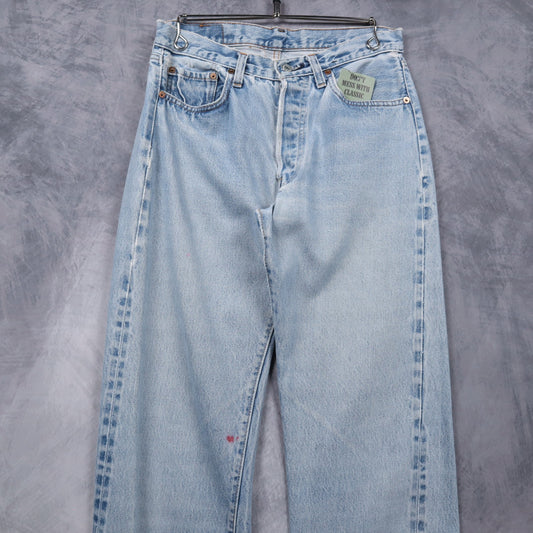 90s Light Wash Levi's Faded Denim Jeans 5057