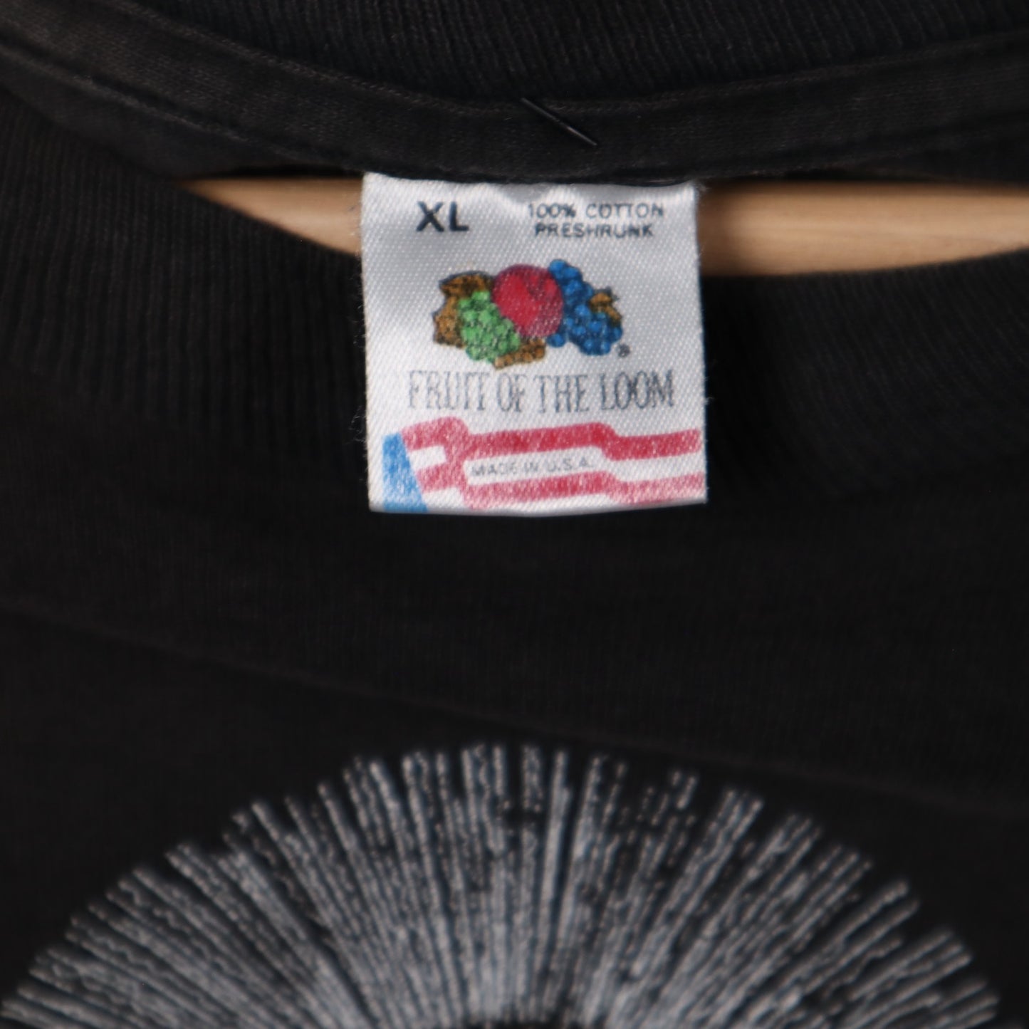 Early 90s Black KFJC 89.7FM Memorial World Tour Shirt 5369