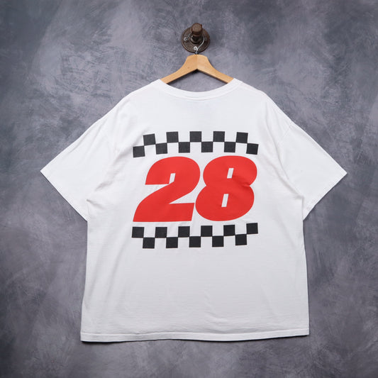 90s White Davey Allison Maxx Collector Series NASCAR Shirt 5387
