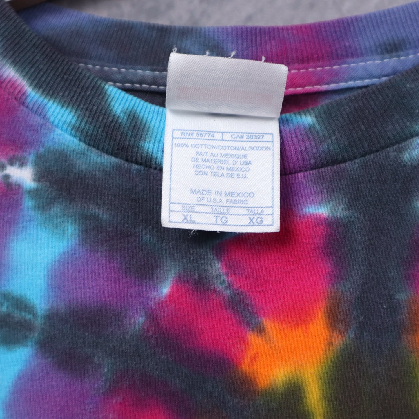 Y2K Rainbow Spiral Tie Dye Long Sleeve Shirt 5416
