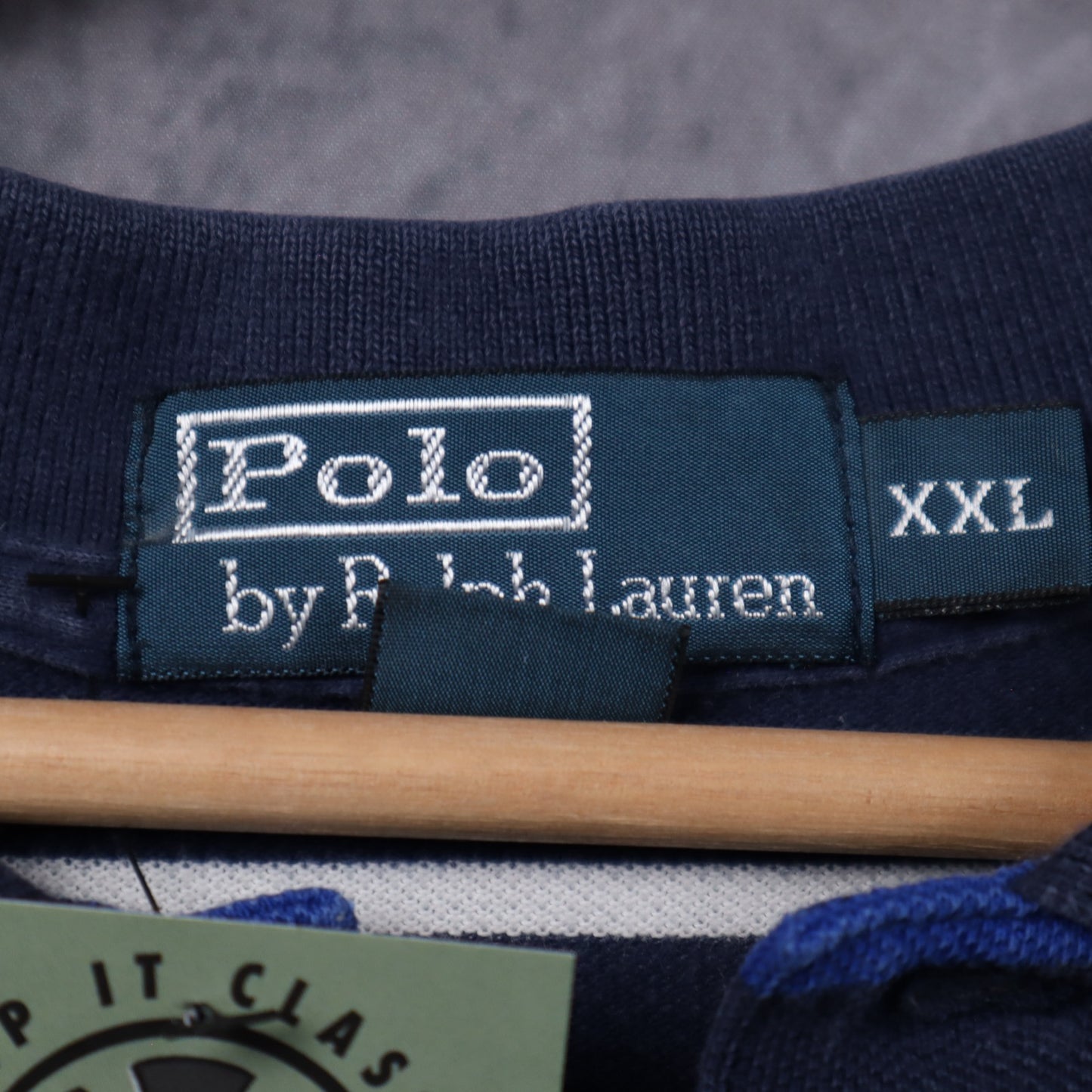 Early 2000s Navy Polo Ralph Lauren Striped Polo Shirt 5320
