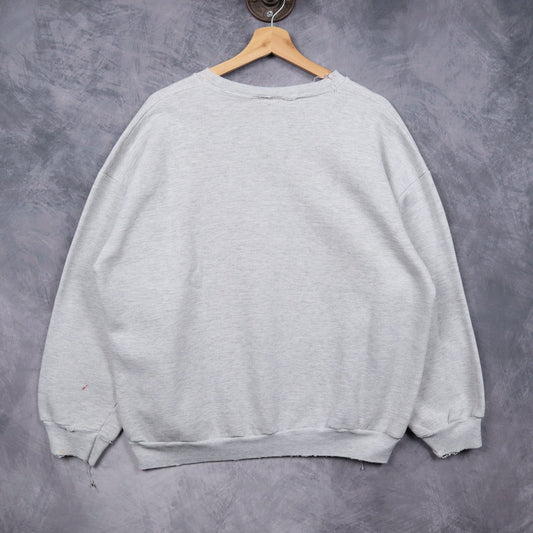 1993 Grey Marvin The Martian Texas Crewneck Sweatshirt 5702