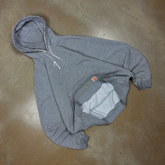 Early 00s Light Gray Carhartt Essential Hoodie L V17