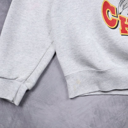 1993 Grey Kansas City Chiefs Crewneck Sweatshirt 6432