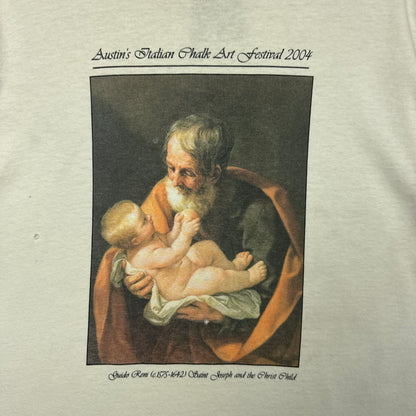 2004 White Austin Italian Chalk Art Festival Tee 3829