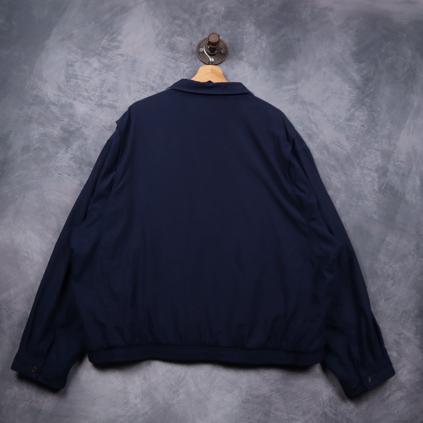 90s Navy Blue Polo Ralph Lauren Nylon Harrington Jacket 5491