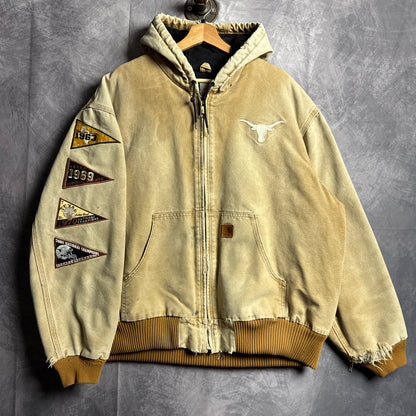 00s Tan Brown Texas Longhorns Carhartt Active Jacket 4449