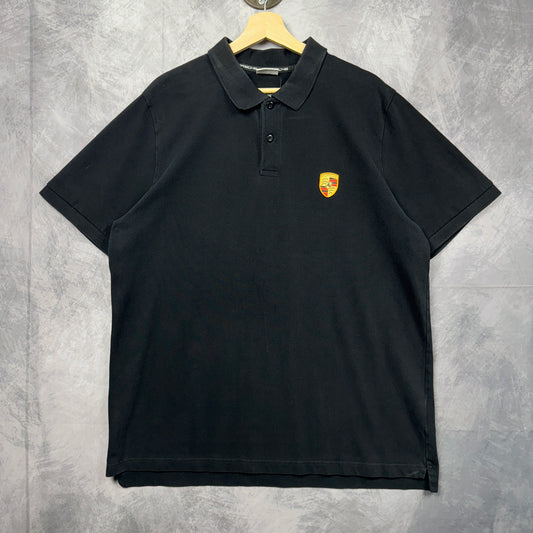 00s Black Porsche Polo Shirt 3960