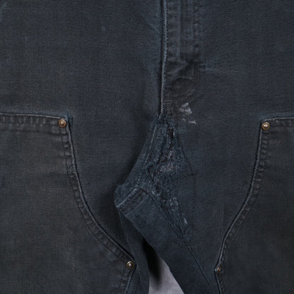 00s Faded Black Carhartt Double Knee Carpenter Work Pants 5084