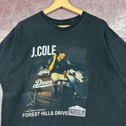 2015 Faded Black J Cole Forest Hills Drive Tour Graphic Shirt L 2948