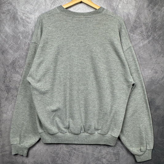 00s Grey Patriots Tom Brady Crewneck Sweatshirt 4107